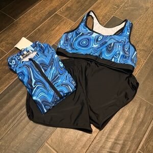 Blue Swirl Women's Bikini Set